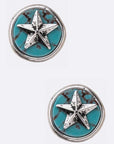 Lone Star Turquoise Stud Earrings