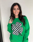 Checkered Clover Sweatshirt