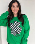 Checkered Clover Sweatshirt