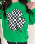 Checkered Clover Sweatshirt