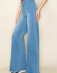 O2 Denim Wide Leg Denim Pants Baggy Style