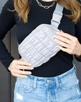 Anya Quilted Puffer Sling Belt Fanny Bum Bag