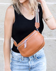 Hazel Genuine Leather Sling Bag