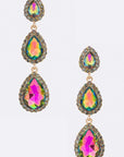 Crystal Teardrop Statement Earrings