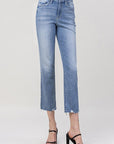 Flying Monkey High Rise Crop Straight Jean - Online Only