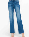 bytos Full Size Cat's Whiskers High Rise Straight Jeans