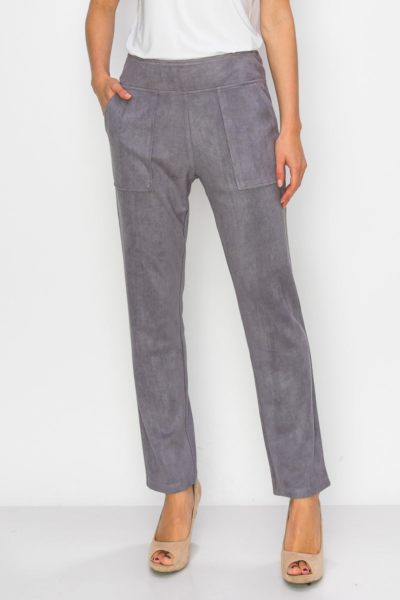 Amelia Stretch Suede Pant