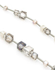 Crystal Cube Station Long Necklace