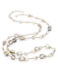 Crystal Cube Station Long Necklace