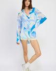 Emory Park Printed Oversized Shirt