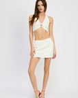 Emory Park High Waist Embroidered Skort