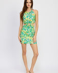 Emory Park O-Ring Halter Mini Dress