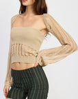 Emory Park Open Knit Shrug