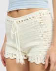 Emory Park Crochet Mini Shorts