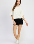 Emory Park Crochet Mini Shorts