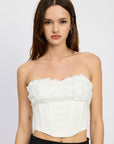 Emory Park Corset Top With Lace Detail