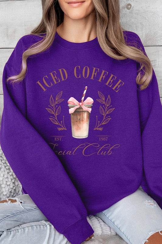 Iced Coffee Social Club Graphic Fleece Sweatshirt