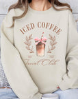 Iced Coffee Social Club Graphic Fleece Sweatshirt