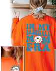 Baseball Mom Front Back Graphic Fleece Sweatshirt