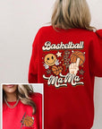 Basketball Front Back Graphic Fleece Sweatshirts