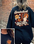 Basketball Front Back Graphic Fleece Sweatshirts