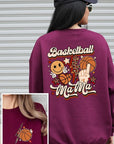 Basketball Front Back Graphic Fleece Sweatshirts