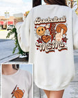 Basketball Front Back Graphic Fleece Sweatshirts