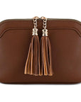 Tassel Small Crossbody Bag with Chain Strap