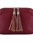 Tassel Small Crossbody Bag with Chain Strap