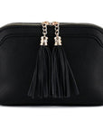 Tassel Small Crossbody Bag with Chain Strap