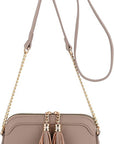 Tassel Small Crossbody Bag with Chain Strap