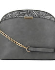 Paisley Accent Small Dome Crossbody Bag