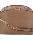 Paisley Accent Small Dome Crossbody Bag