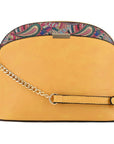 Paisley Accent Small Dome Crossbody Bag