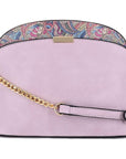 Paisley Accent Small Dome Crossbody Bag