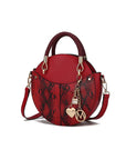 MKF Collection Faux Snakeskin Crossbody Bag Mia k