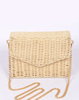 Basket Weaved Box Swing Bag