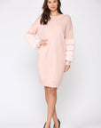 Sonia Sweater Dress with Faux Fur