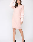 Sonia Sweater Dress with Faux Fur