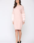 Sonia Sweater Dress with Faux Fur