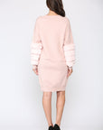 Sonia Sweater Dress with Faux Fur