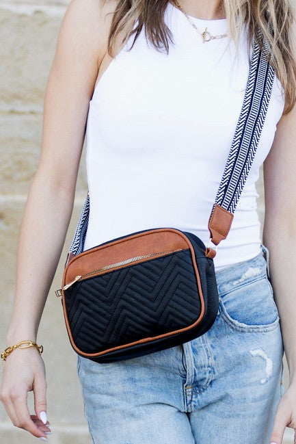 Everly Vegan Leather Camera Crossbody