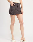 Emory Park Cargo Mini Skirt