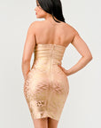 Athina Gilded Glamour Strapless Dress