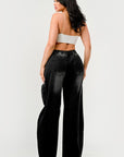 Athina Black Washed Out Cargo Pants