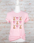 Easter Bunny Pink Bow Graphic Tee