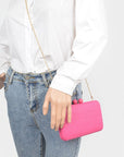 Faux Straw Iconic Box Clutch