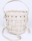 2 In 1 Open Weaved Bucket Swing Bag