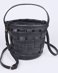 2 In 1 Open Weaved Bucket Swing Bag