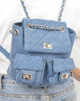 Denim Fashion Backpack